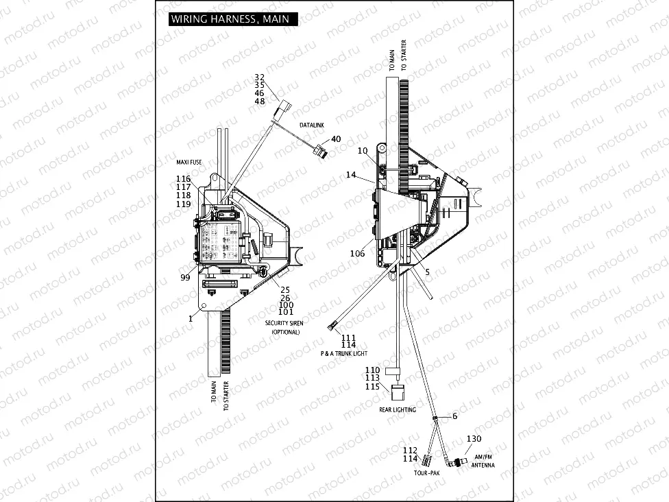 WIRING HARNESS, MAIN (4 OF 6)
