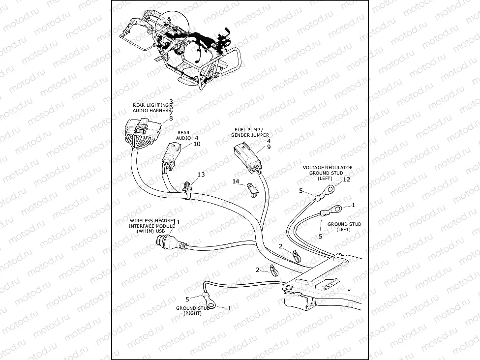 WIRING HARNESS, MAIN (5 OF 10)