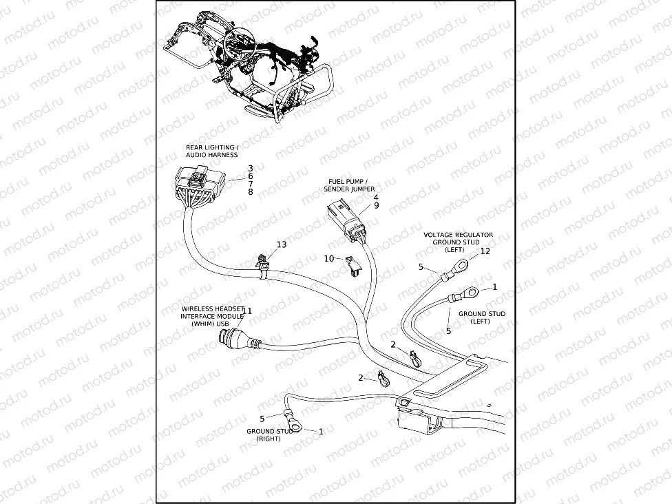 WIRING HARNESS, MAIN (5 OF 10)