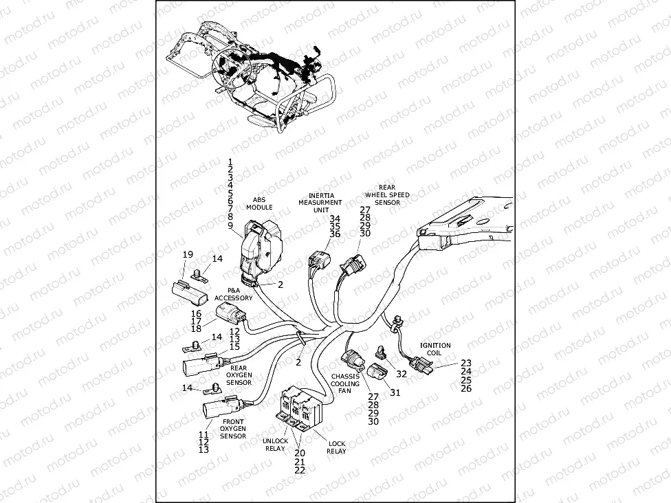 WIRING HARNESS, MAIN (7 OF 10)