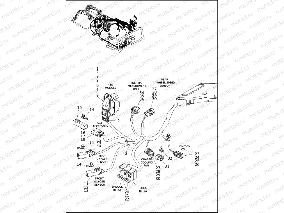 WIRING HARNESS, MAIN (7 OF 10)