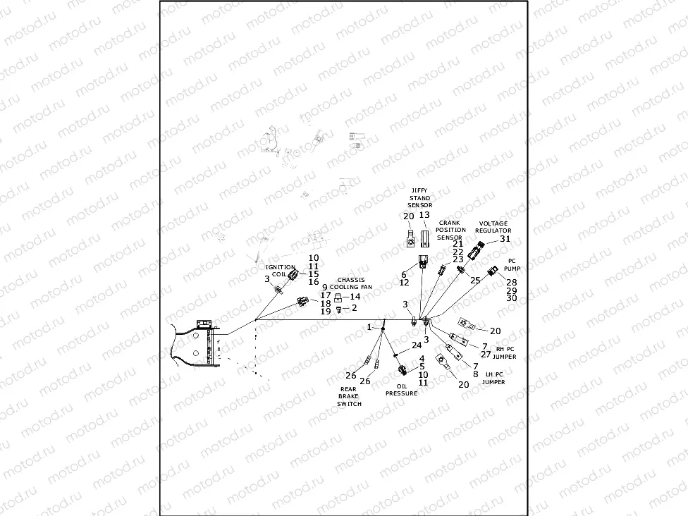 WIRING HARNESS, MAIN (8 OF 10)