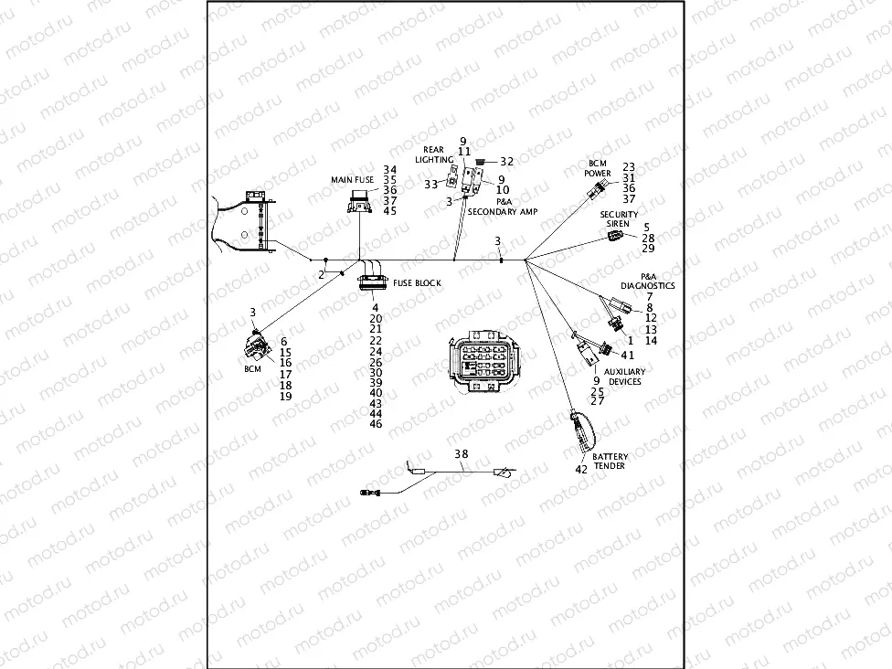 WIRING HARNESS, MAIN (8 OF 8)