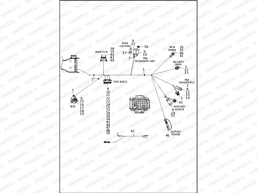 WIRING HARNESS, MAIN (8 OF 8)