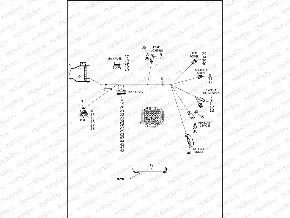 WIRING HARNESS, MAIN (8 OF 8)
