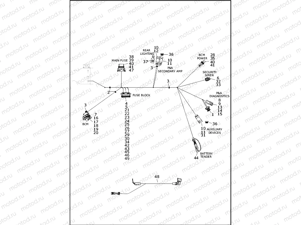 WIRING HARNESS, MAIN (8 OF 8)