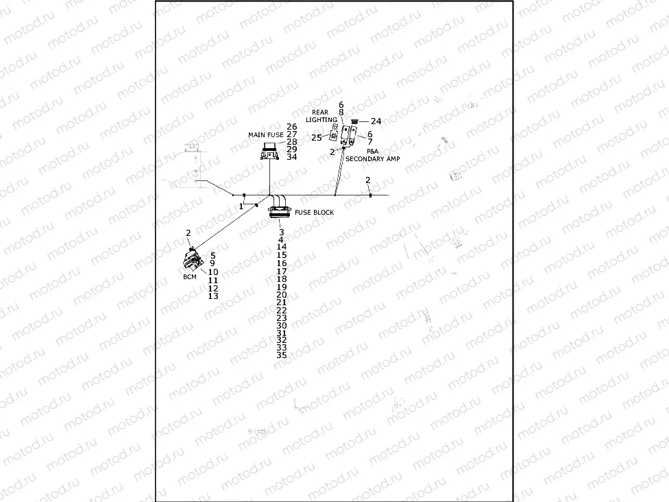 WIRING HARNESS, MAIN (9 OF 10)
