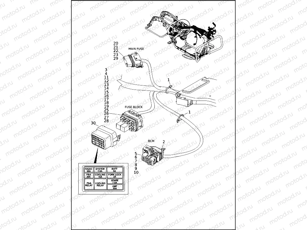 WIRING HARNESS, MAIN (9 OF 10)
