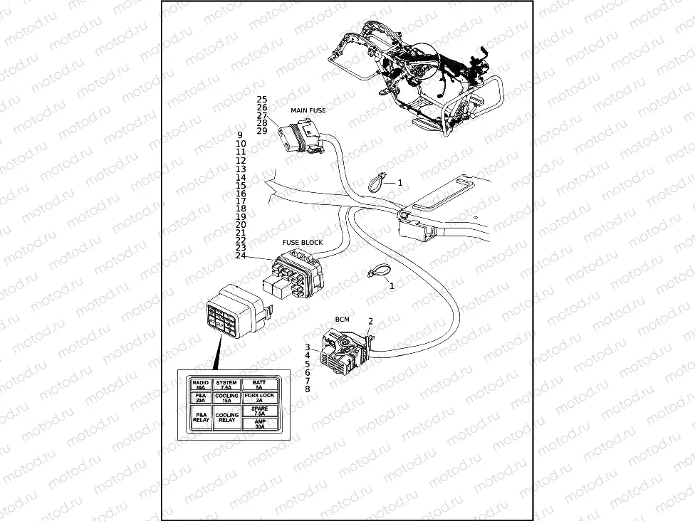 WIRING HARNESS, MAIN (9 OF 10)