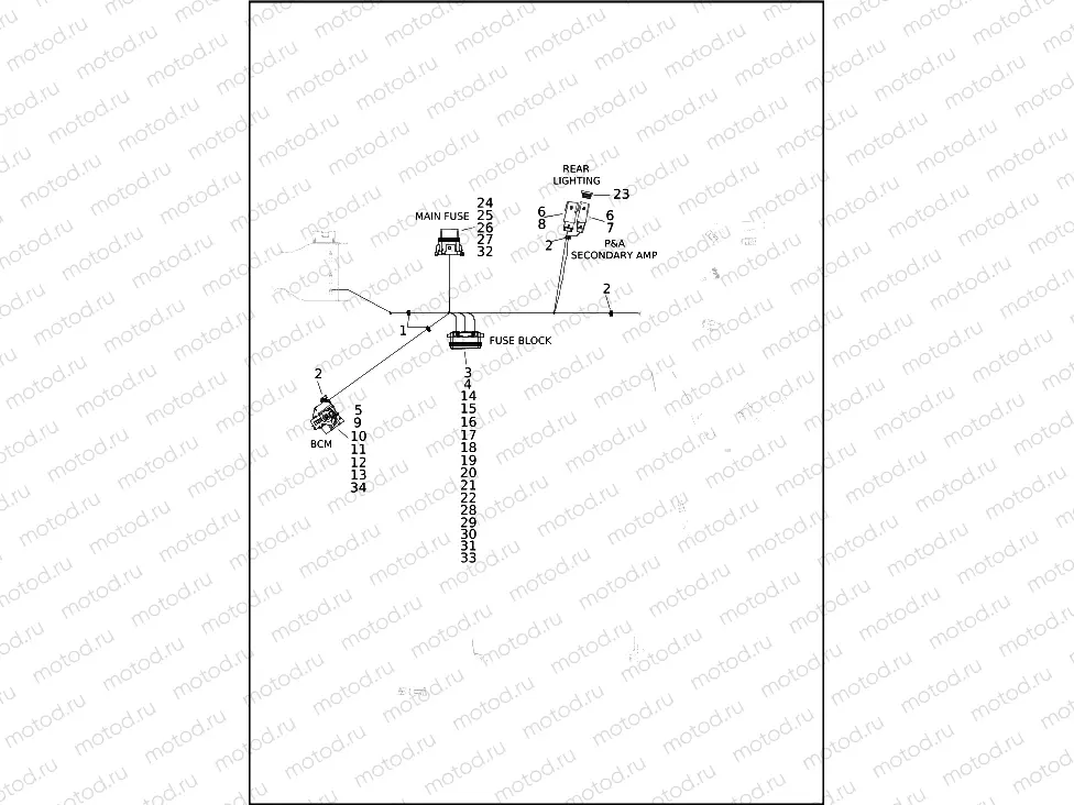 WIRING HARNESS, MAIN (9 OF 10)