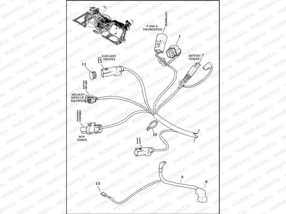 WIRING HARNESS, MAIN - (9 OF 9)
