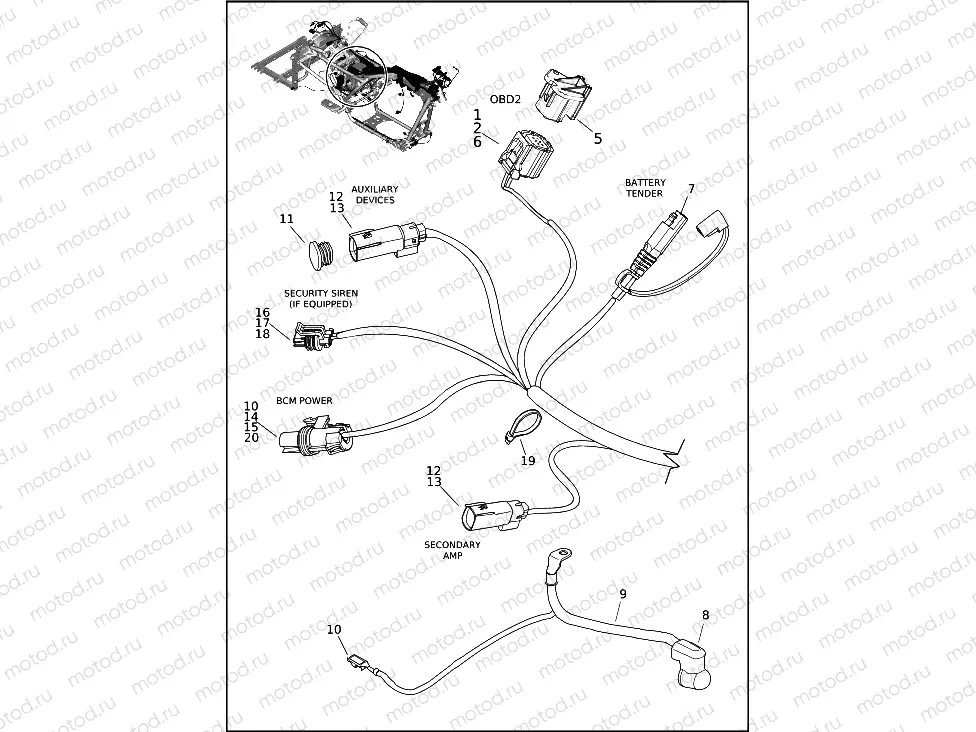 WIRING HARNESS, MAIN - (9 OF 9)