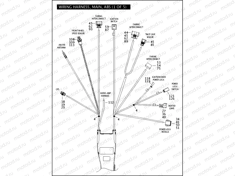 WIRING HARNESS, MAIN, ABS (1 OF 5)