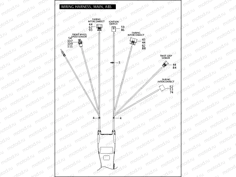WIRING HARNESS, MAIN, ABS (1 OF 5)
