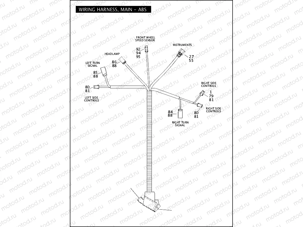 WIRING HARNESS, MAIN, ABS (1 OF 5)