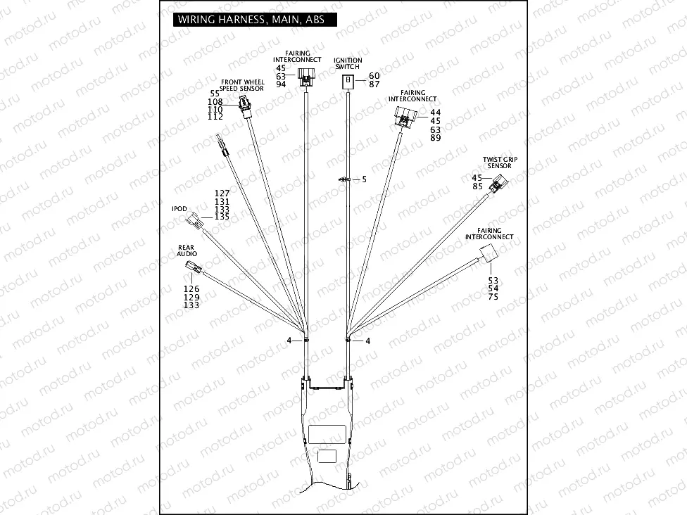 WIRING HARNESS, MAIN, ABS (1 OF 5)