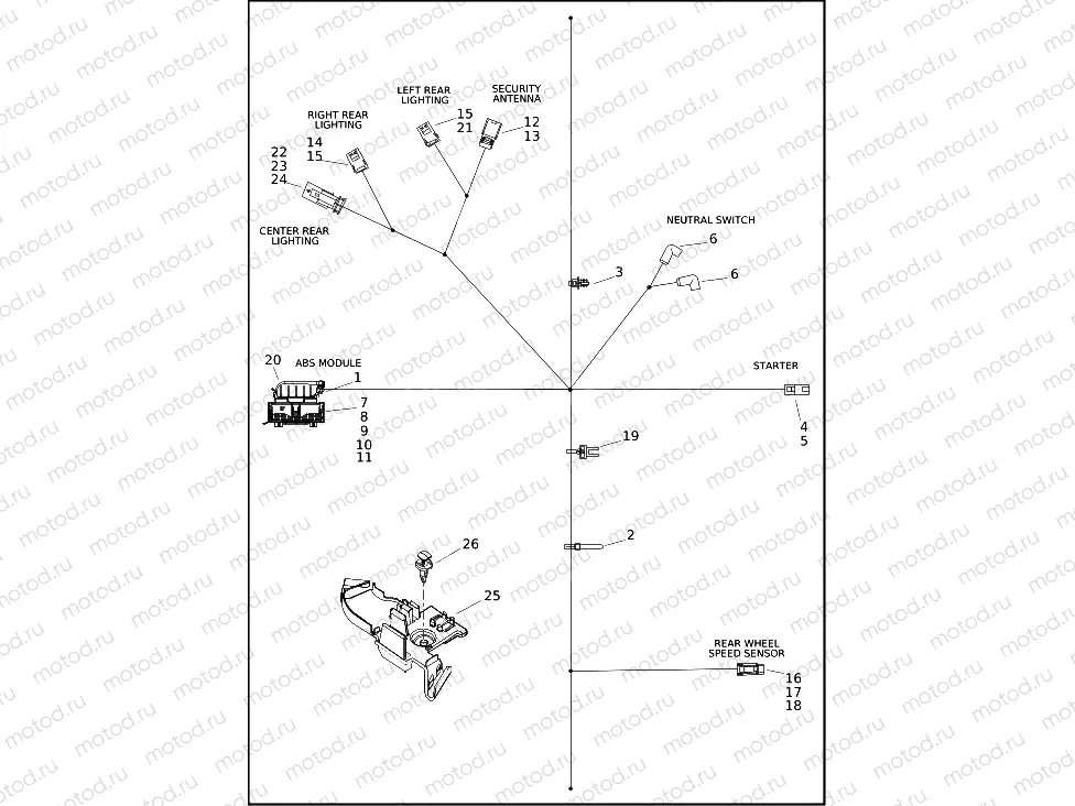 WIRING HARNESS, MAIN, ABS (2 OF 4)