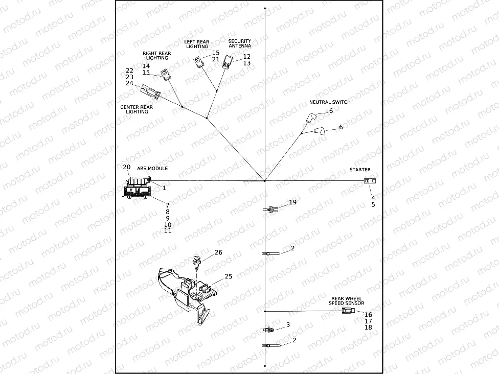 WIRING HARNESS, MAIN, ABS (2 OF 4)