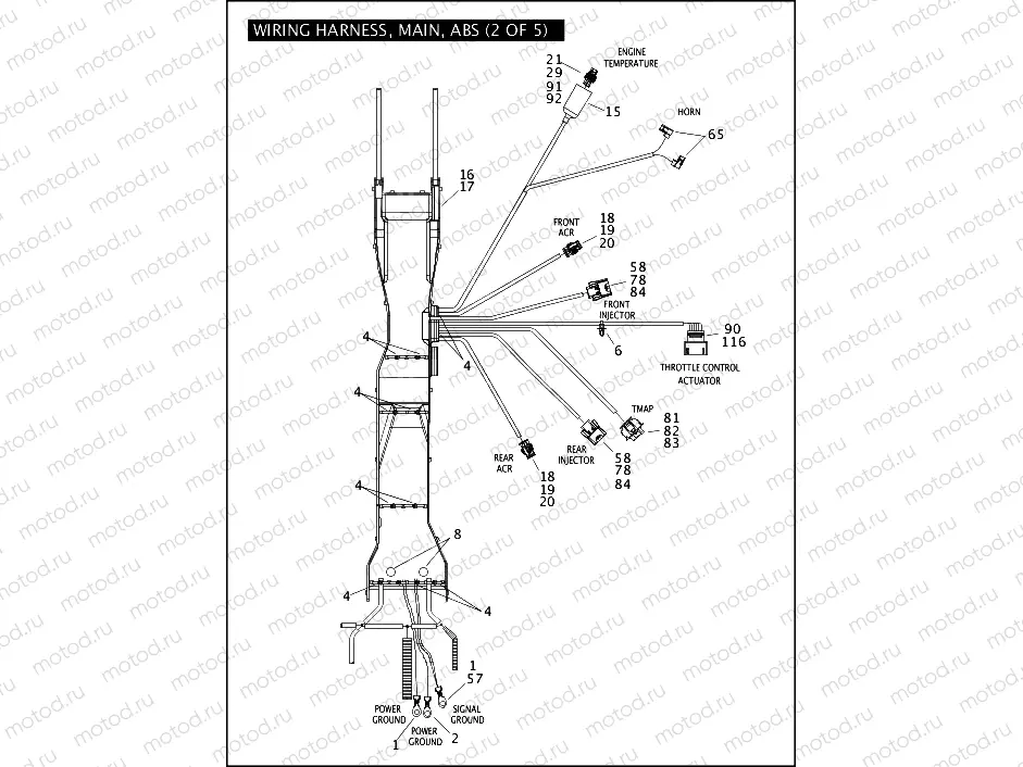 WIRING HARNESS, MAIN, ABS (2 OF 5)