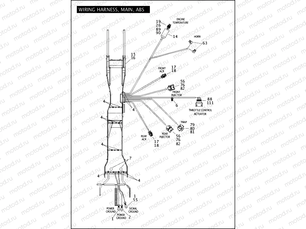 WIRING HARNESS, MAIN, ABS (2 OF 5)