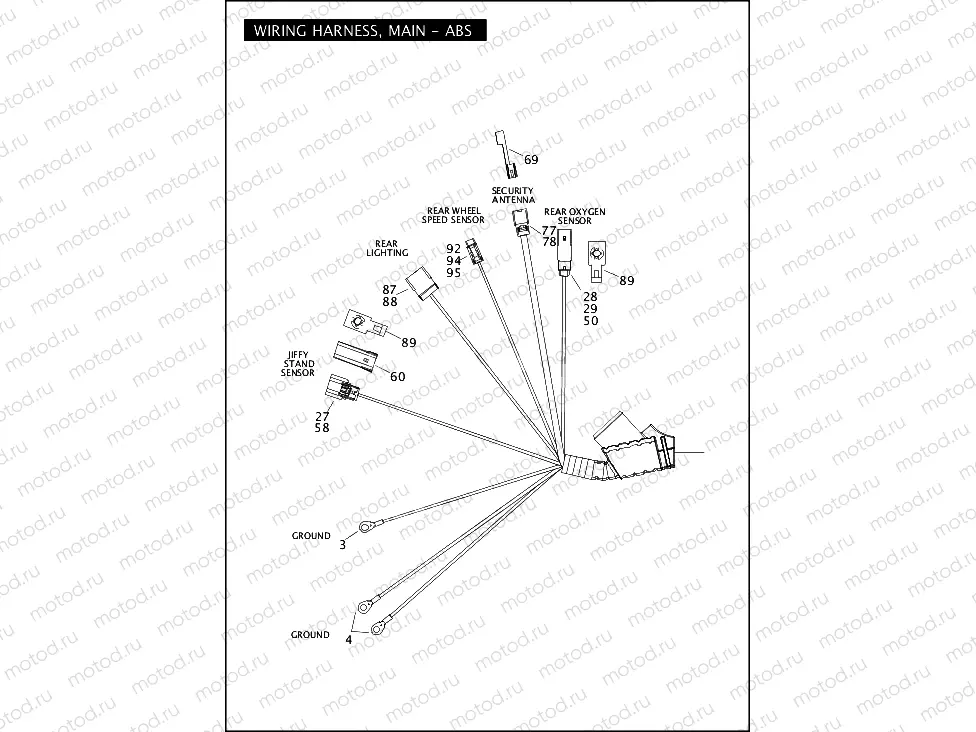 WIRING HARNESS, MAIN, ABS (2 OF 5)