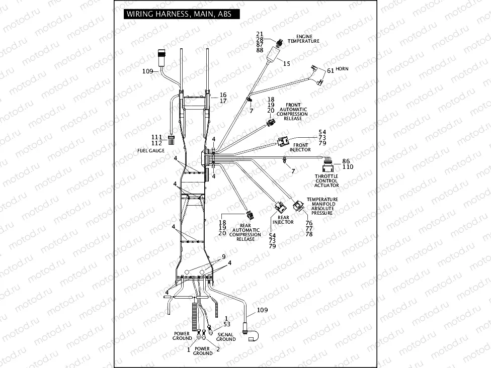 WIRING HARNESS, MAIN, ABS (2 OF 5)