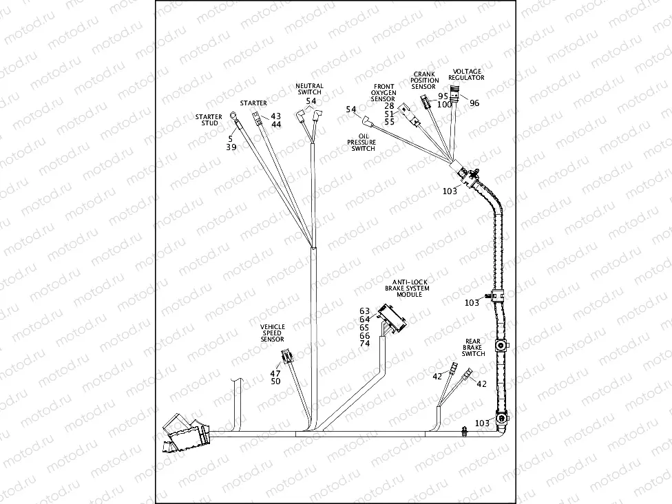 WIRING HARNESS, MAIN, ABS (3 OF 6)