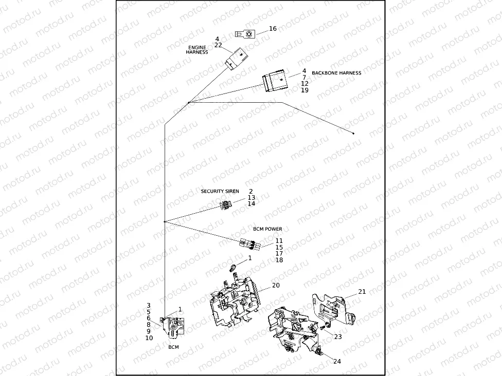 WIRING HARNESS, MAIN, ABS (4 OF 4)
