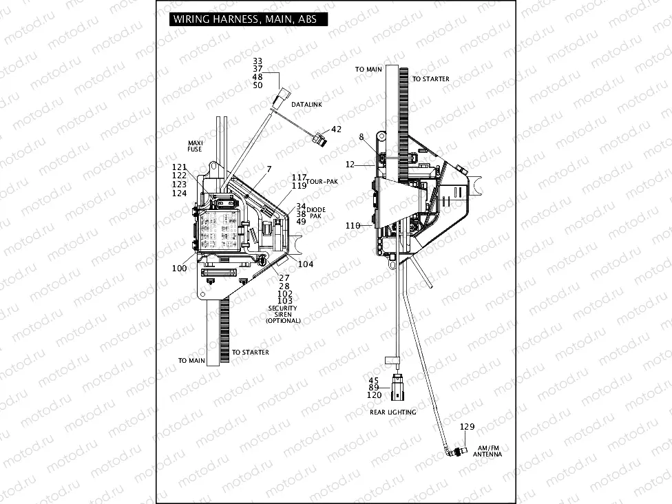 WIRING HARNESS, MAIN, ABS (4 OF 5)