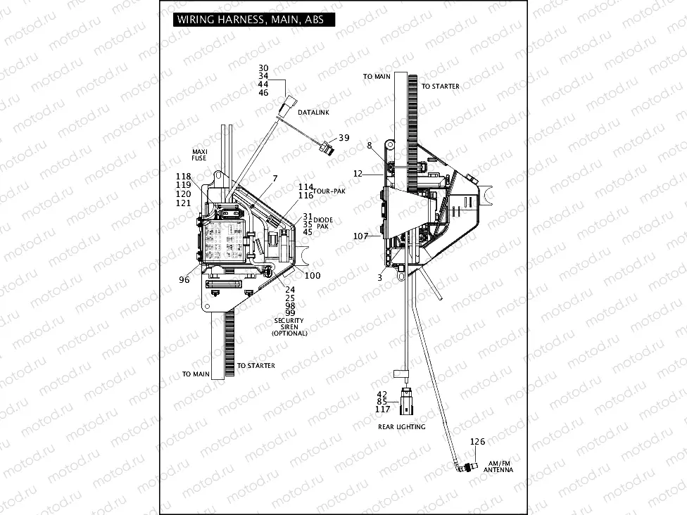 WIRING HARNESS, MAIN, ABS (4 OF 5)