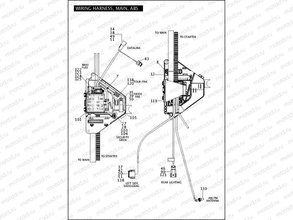 WIRING HARNESS, MAIN, ABS (4 OF 5)