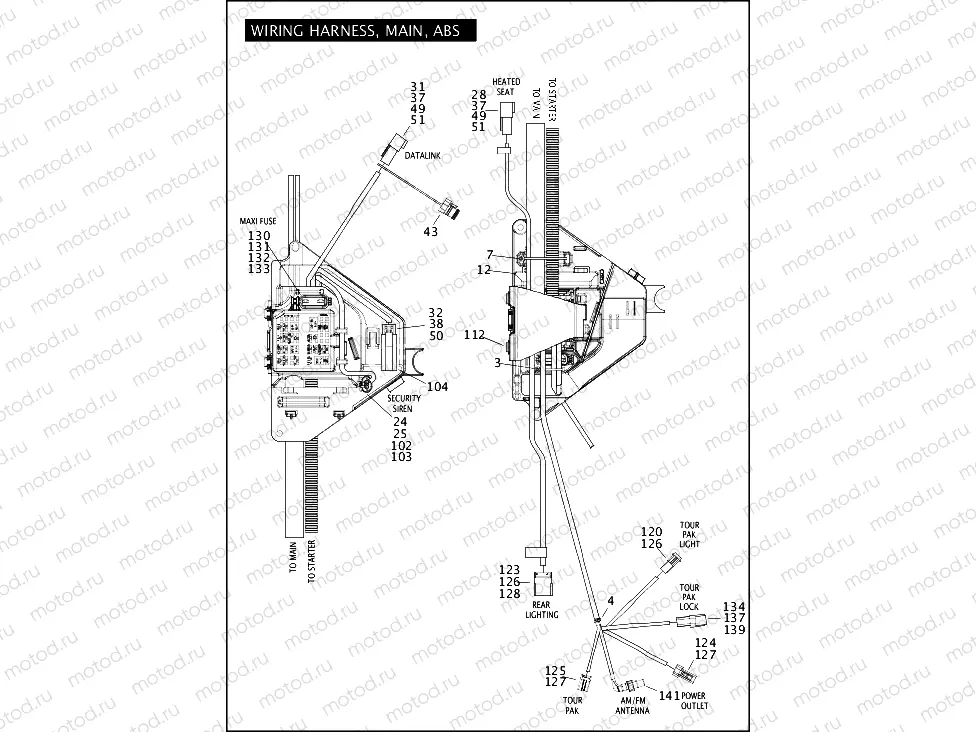 WIRING HARNESS, MAIN, ABS (4 OF 5)