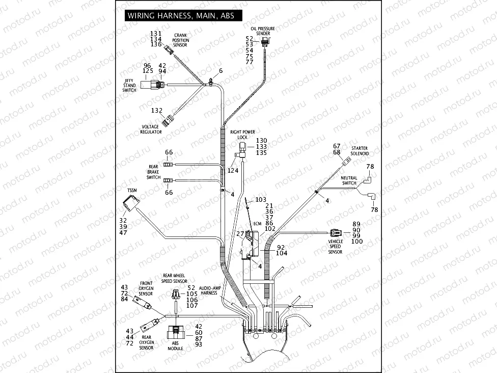 WIRING HARNESS, MAIN, ABS (5 OF 5)