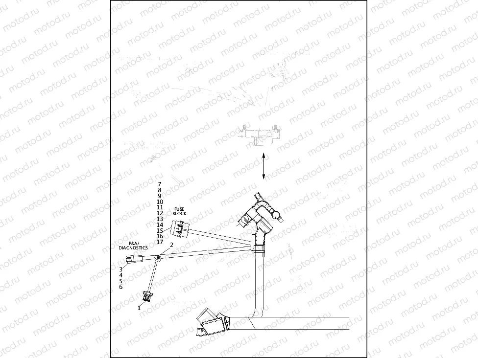 WIRING HARNESS, MAIN, ABS - ALL MODELS EXCEPT FXDLS (6 OF 10)