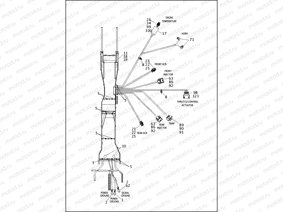 WIRING HARNESS, MAIN, ABS (FAIRING MODELS) (2 OF 6)