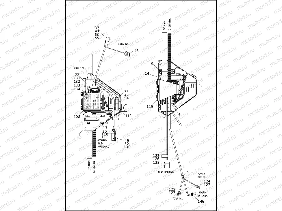 WIRING HARNESS, MAIN, ABS (FAIRING MODELS) (4 OF 6)
