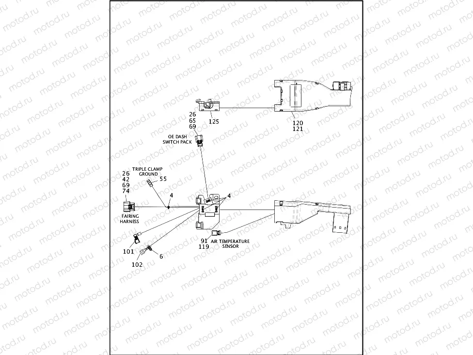 WIRING HARNESS, MAIN, ABS (FAIRING MODELS) - FLHTCU & FLHTK (1 OF 8)