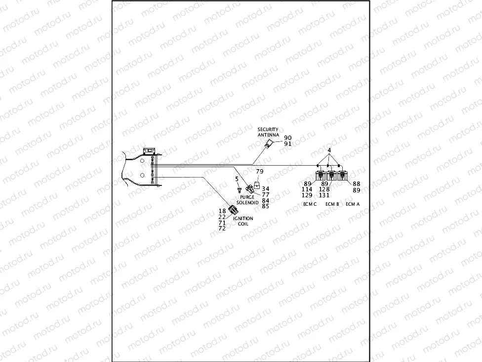 WIRING HARNESS, MAIN, ABS (FAIRING MODELS) - FLHTCU & FLHTK (4 OF 8)