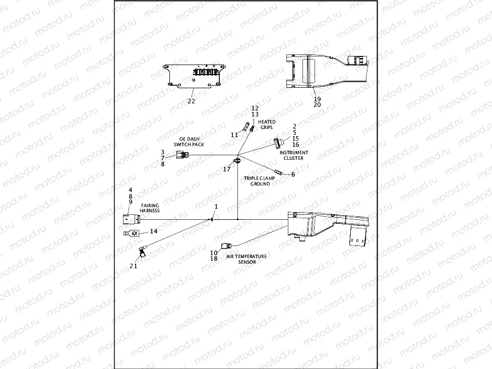 WIRING HARNESS, MAIN, ABS (FAIRING MODELS)-FLTRX AND FLTRXS (1 OF 8)