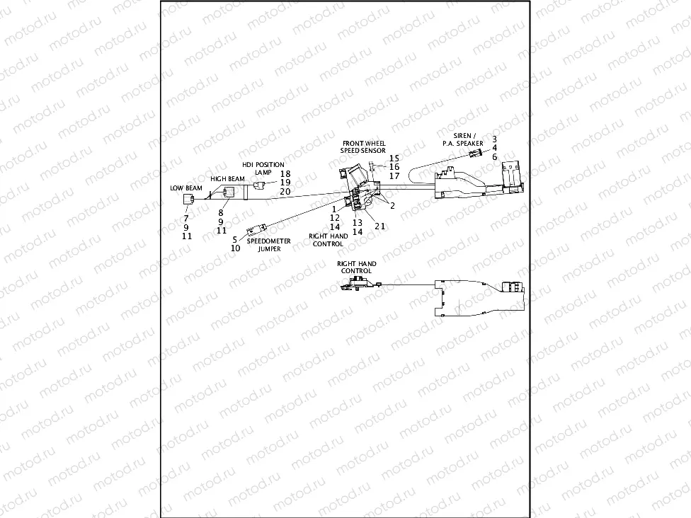 WIRING HARNESS, MAIN, ABS - FLHP (2 OF 8)