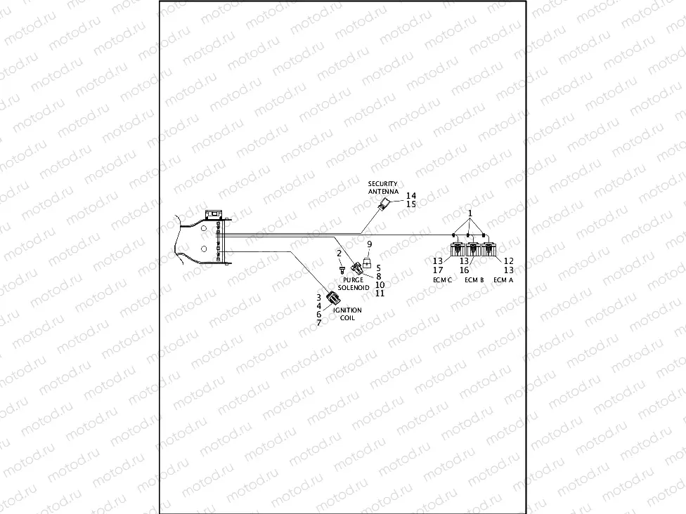 WIRING HARNESS, MAIN, ABS - FLHP (4 OF 8)