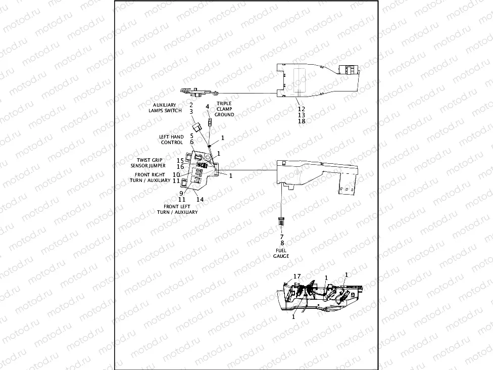 WIRING HARNESS, MAIN, ABS - FLHR, FLHRC AND FLHRXS (1 OF 8)
