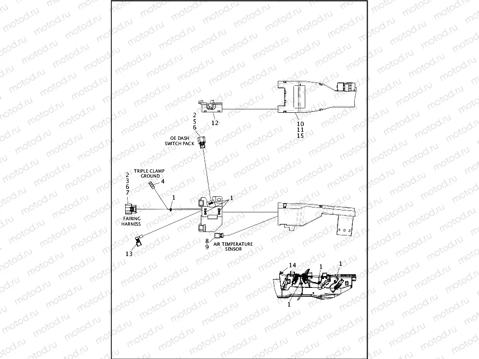 WIRING HARNESS, MAIN, ABS - FLHT, FLHX, FLHXS (1 OF 8)