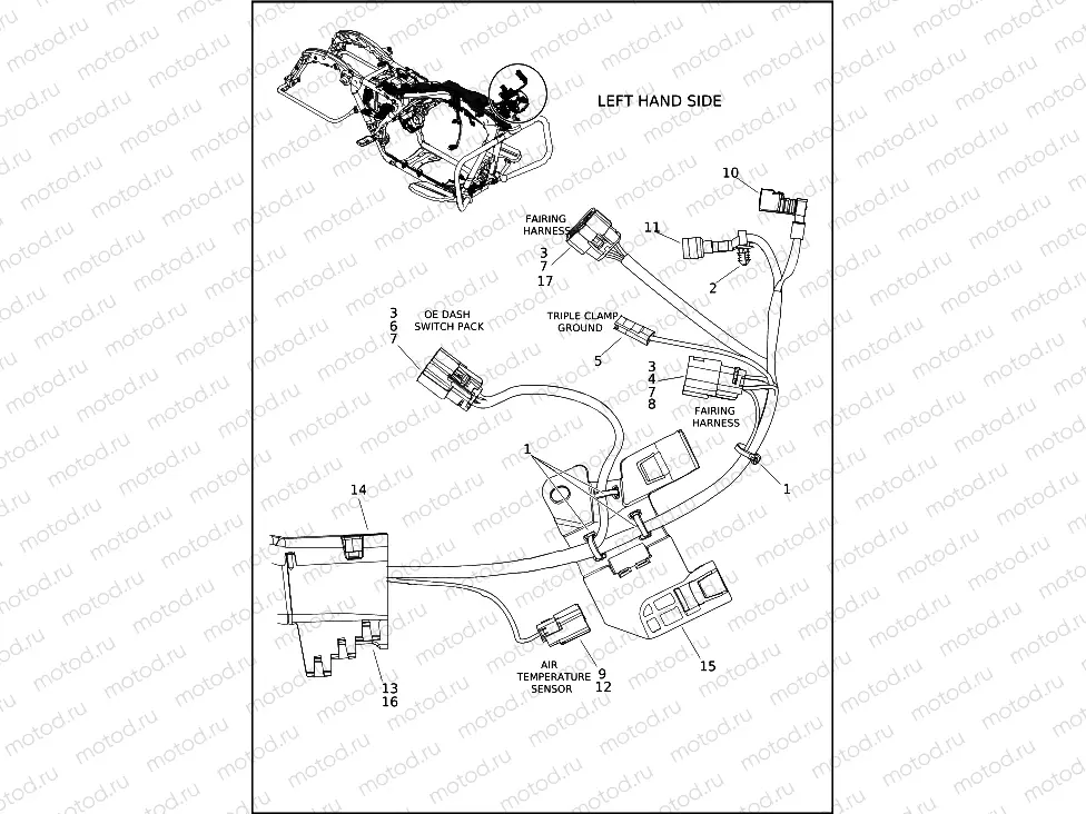 WIRING HARNESS, MAIN, ABS - FLHTK (1 OF 10)
