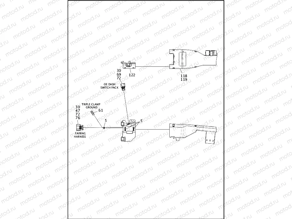 WIRING HARNESS, MAIN, ABS - FLHTP (1 OF 8)