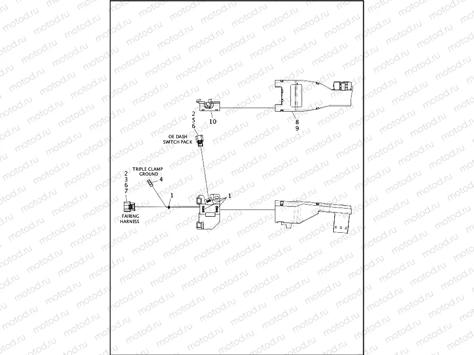 WIRING HARNESS, MAIN, ABS - FLHTP (1 OF 8)