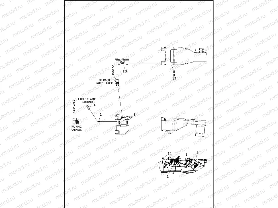 WIRING HARNESS, MAIN, ABS - FLHTP (1 OF 8)