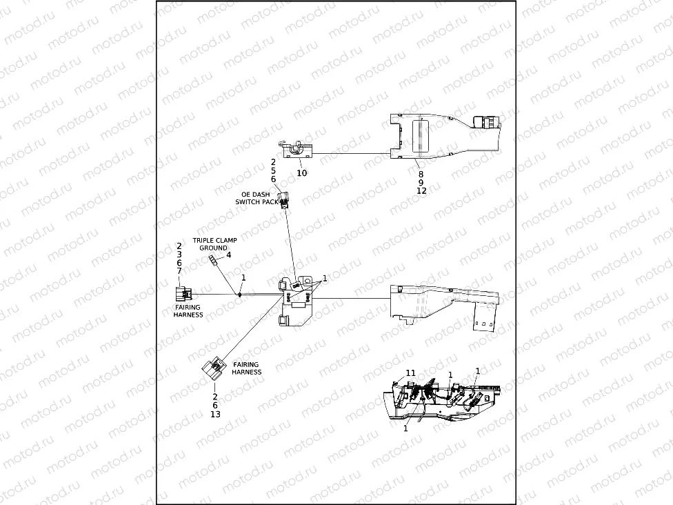 WIRING HARNESS, MAIN, ABS - FLHTP (1 OF 9)
