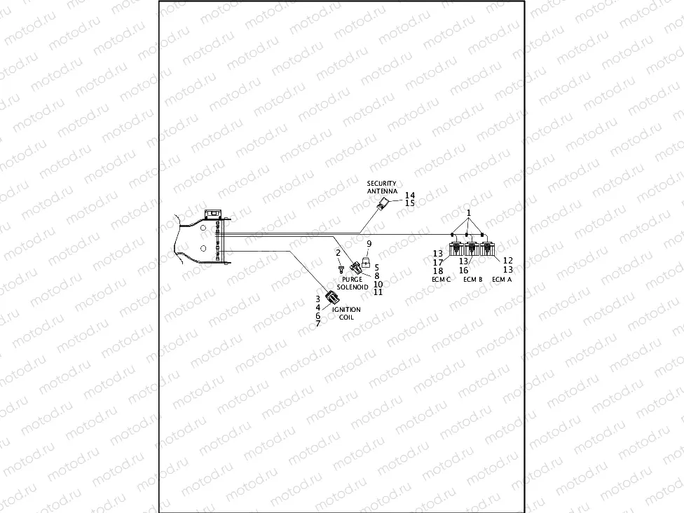 WIRING HARNESS, MAIN, ABS - FLHTP (4 OF 8)