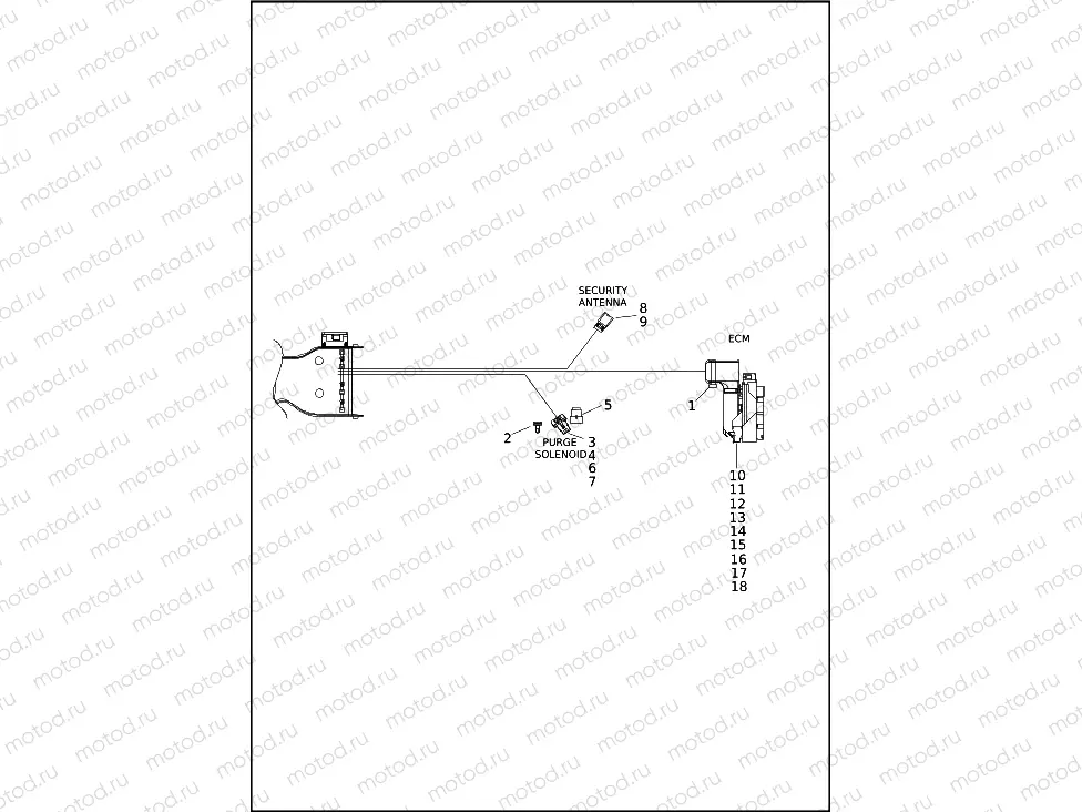 WIRING HARNESS, MAIN, ABS - FLHTP (4 OF 9)